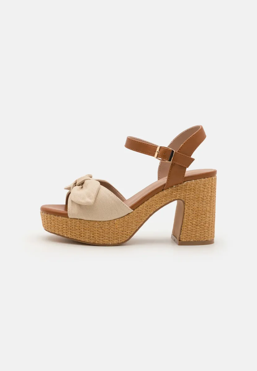High Heel Sandalette - cognac