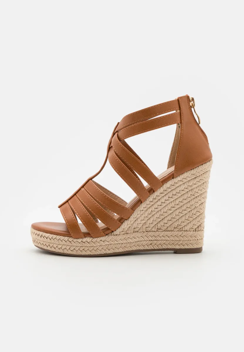 High Heel Sandalette - cognac