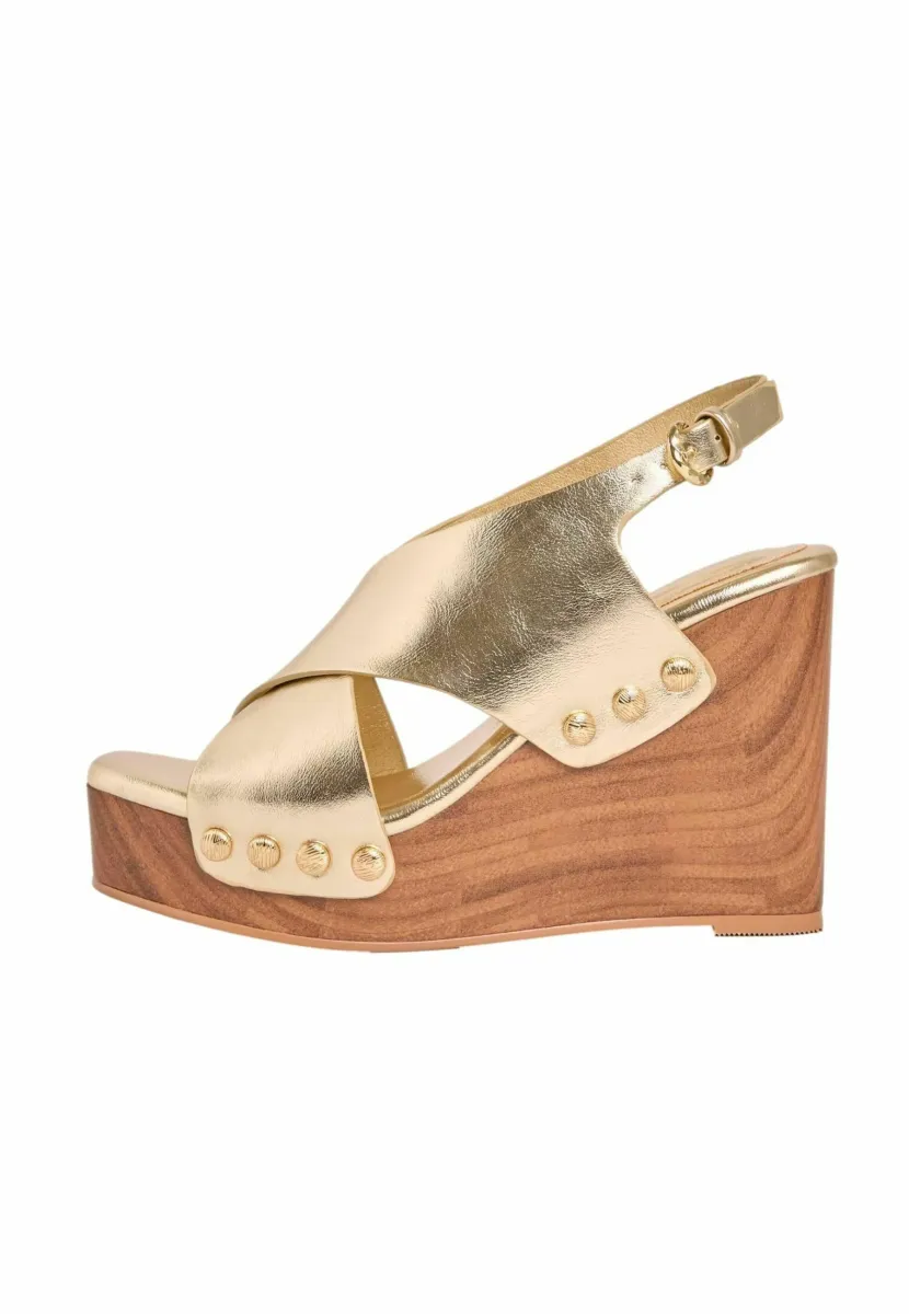 High Heel Sandalette - gold
