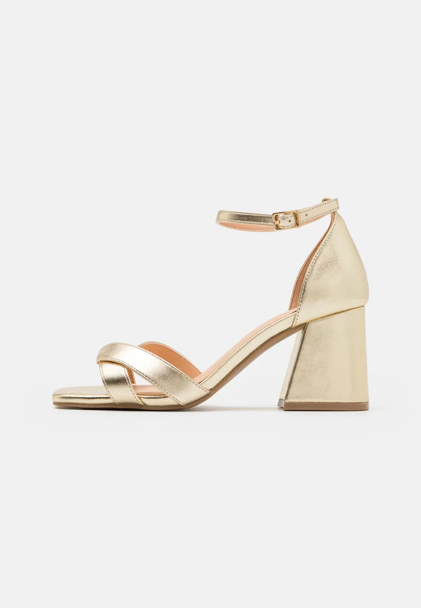 High Heel Sandalette - gold