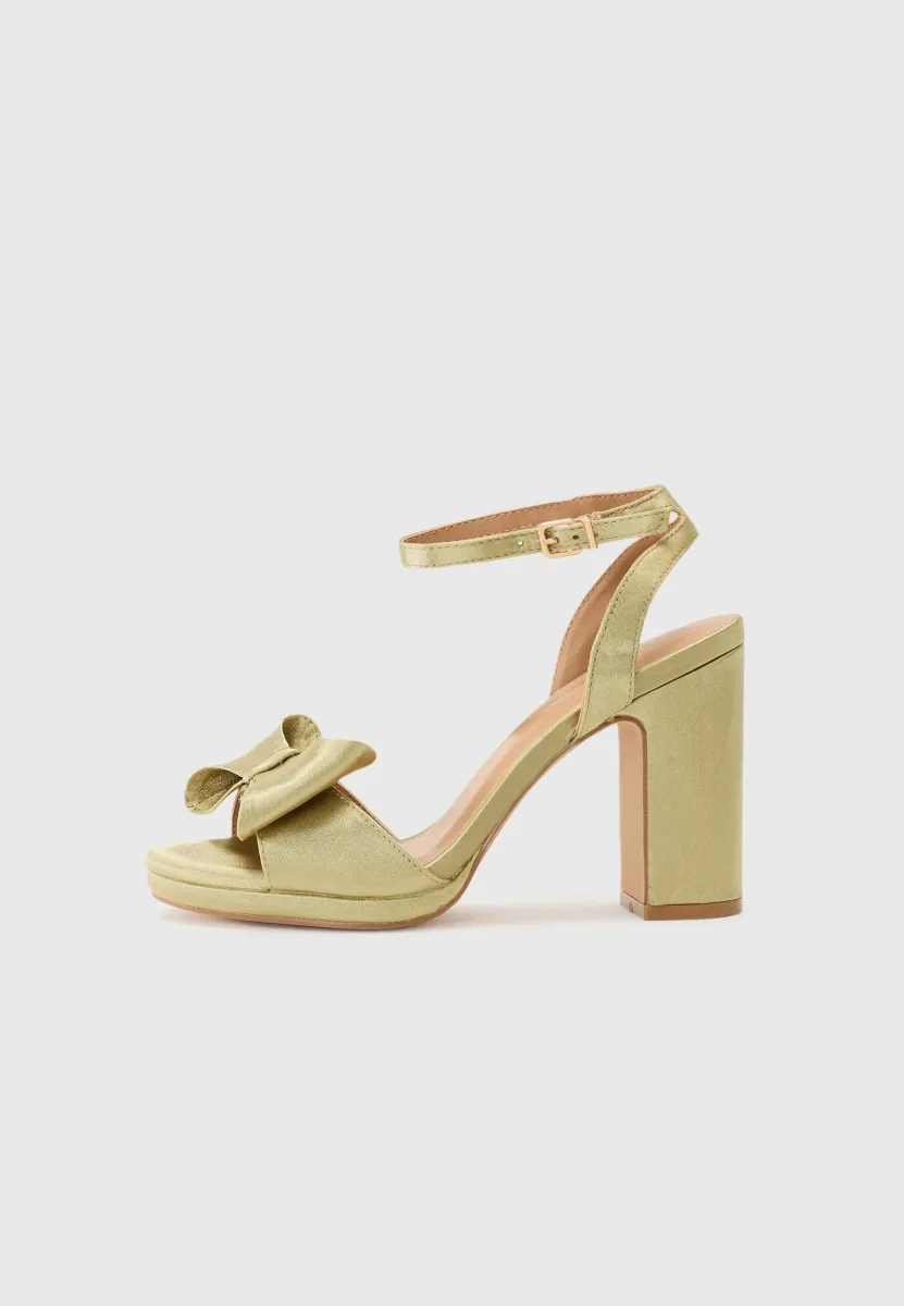 High Heel Sandalette - green