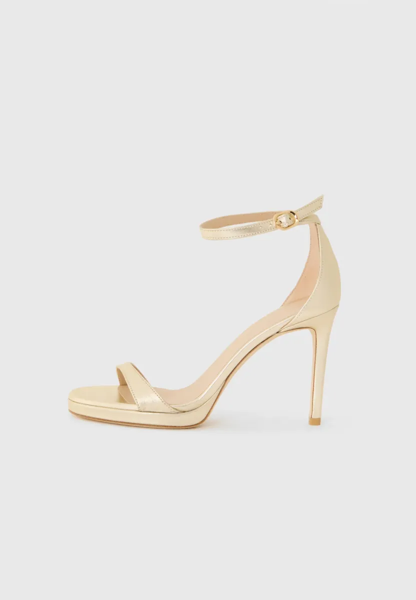High Heel Sandalette - light gold-coloured