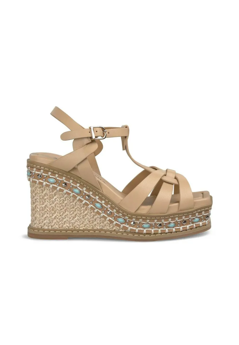High Heel Sandalette - marrón claro