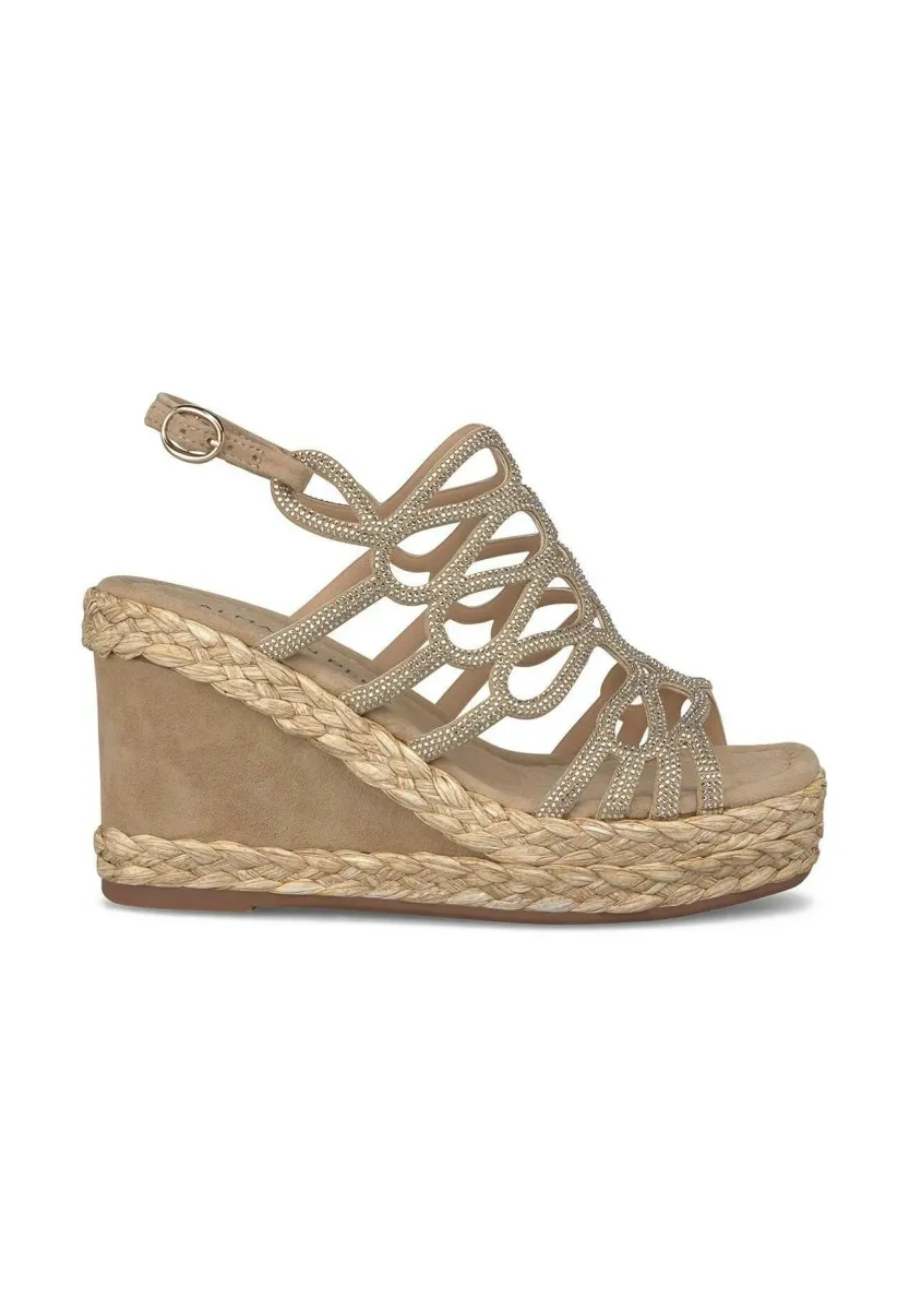 High Heel Sandalette - marrón claro