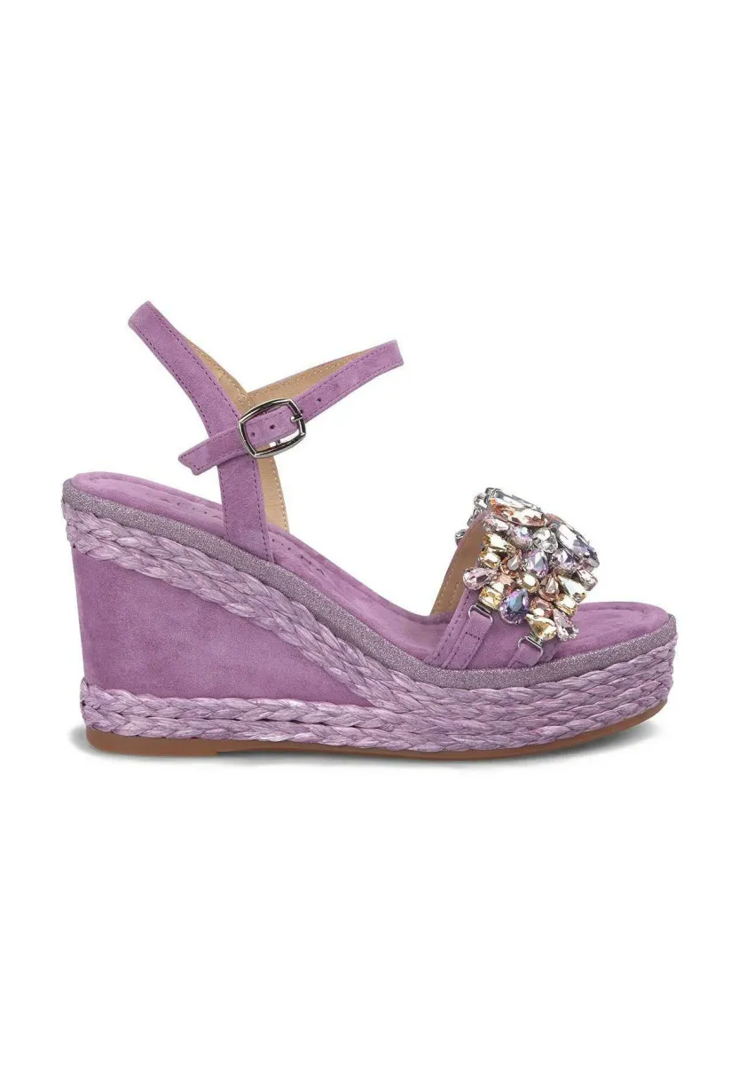 High Heel Sandalette - morado