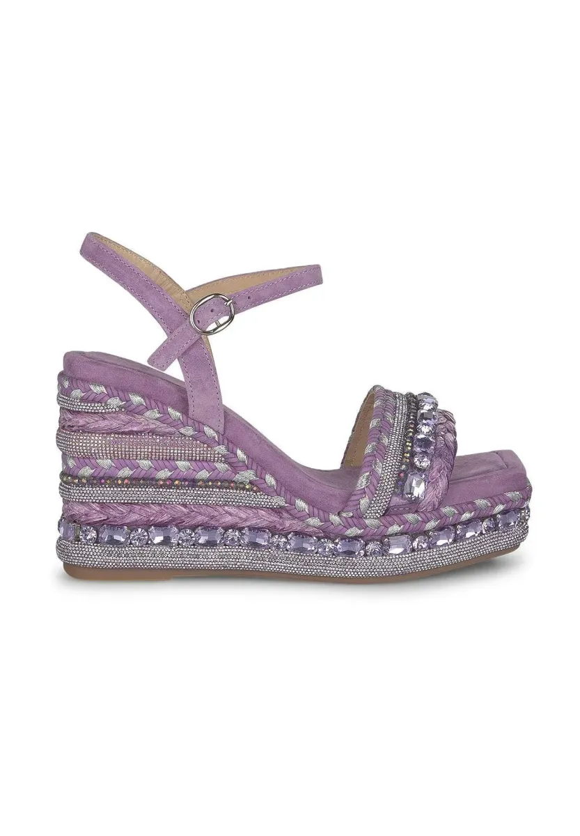 High Heel Sandalette - morado