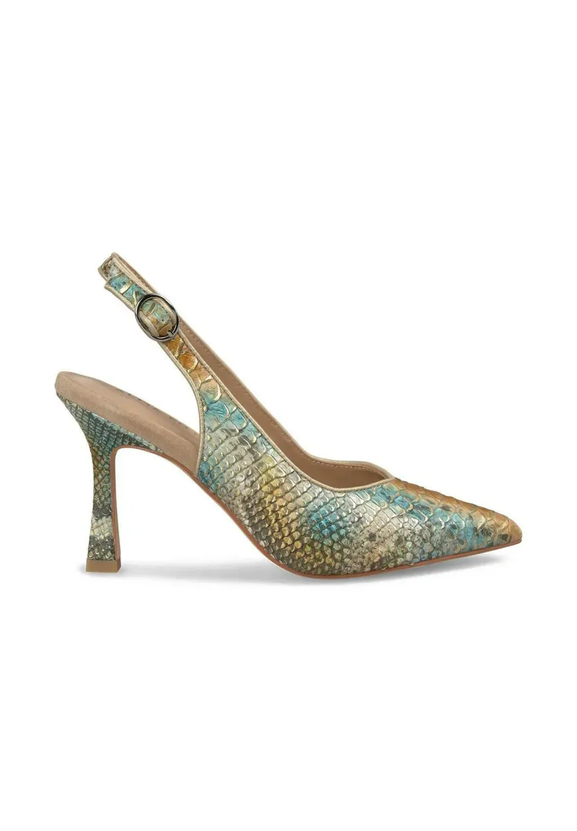 High Heel Sandalette - pinkish gold