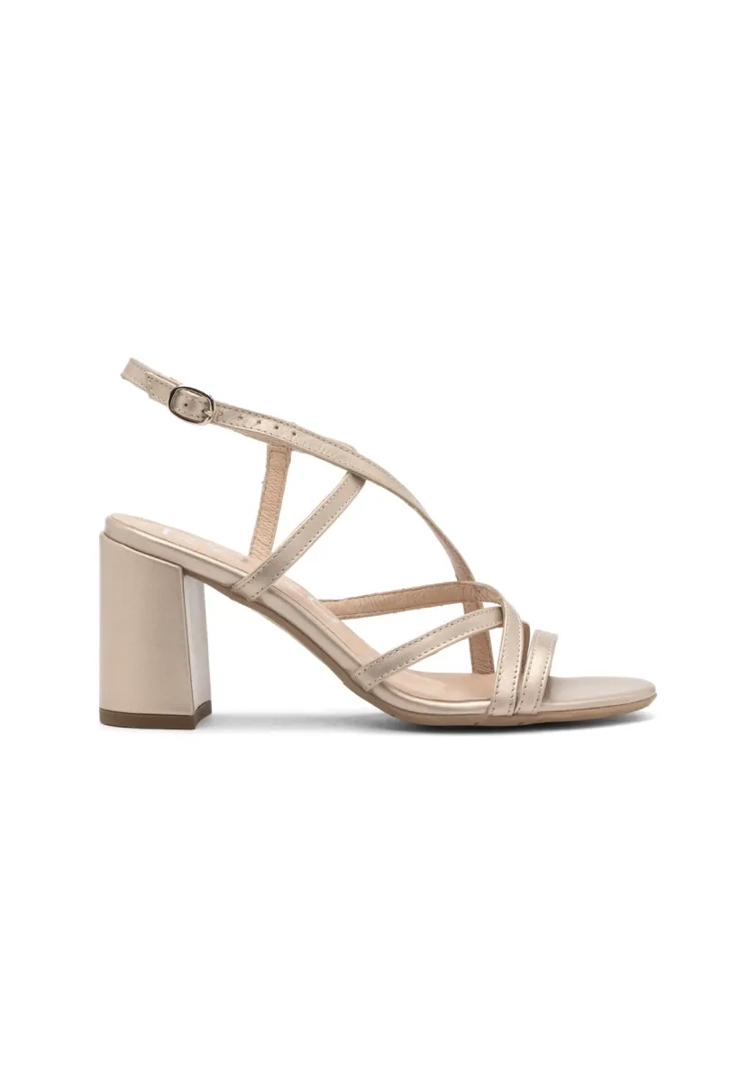 High Heel Sandalette - platinium