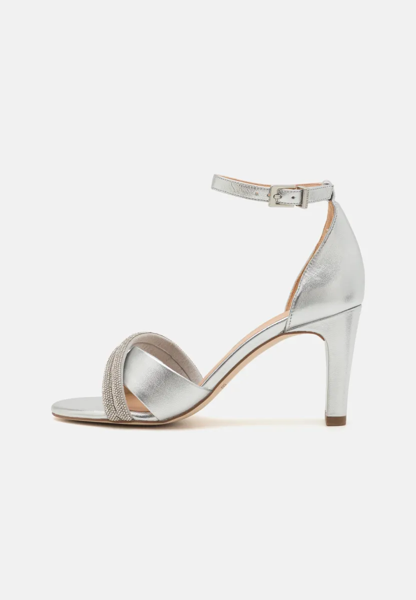 High Heel Sandalette - silver