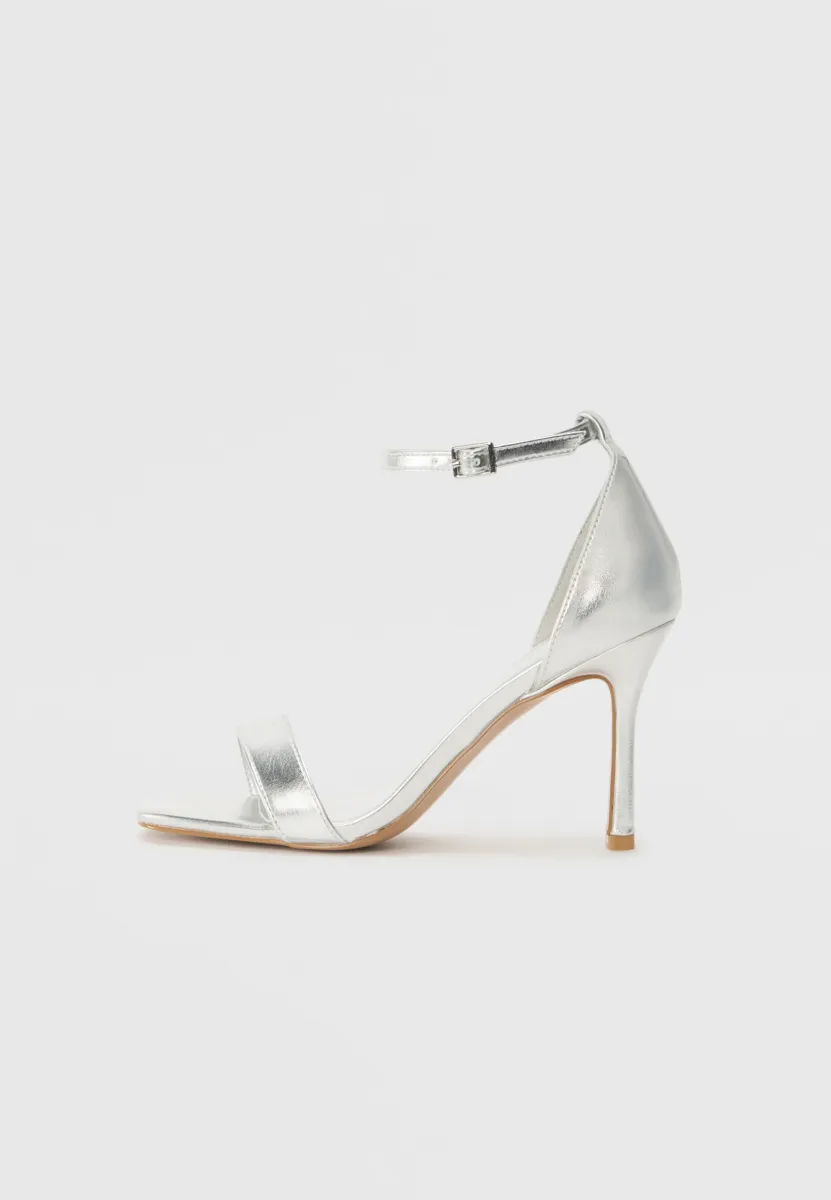 High Heel Sandalette - silver