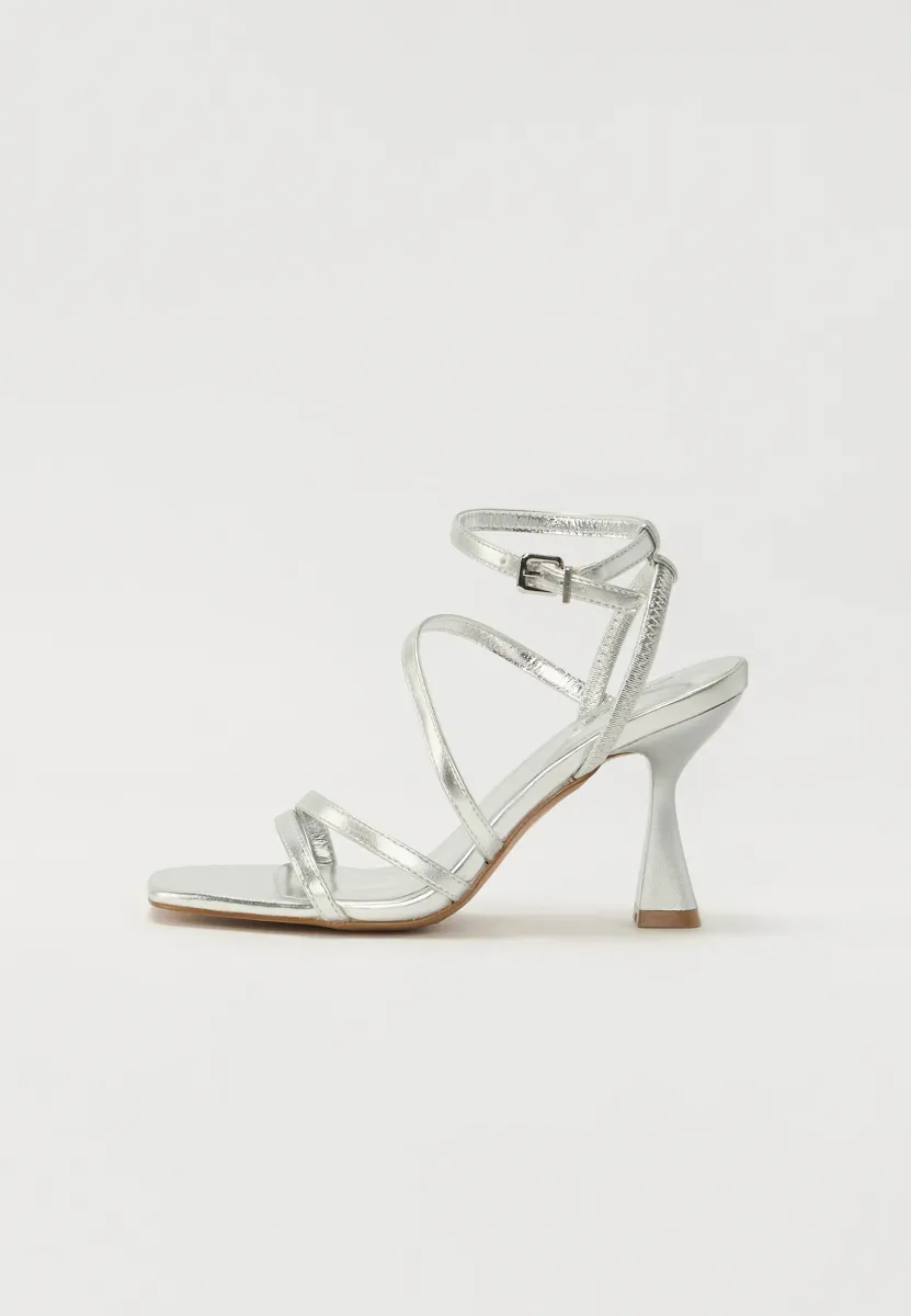 High Heel Sandalette - silver