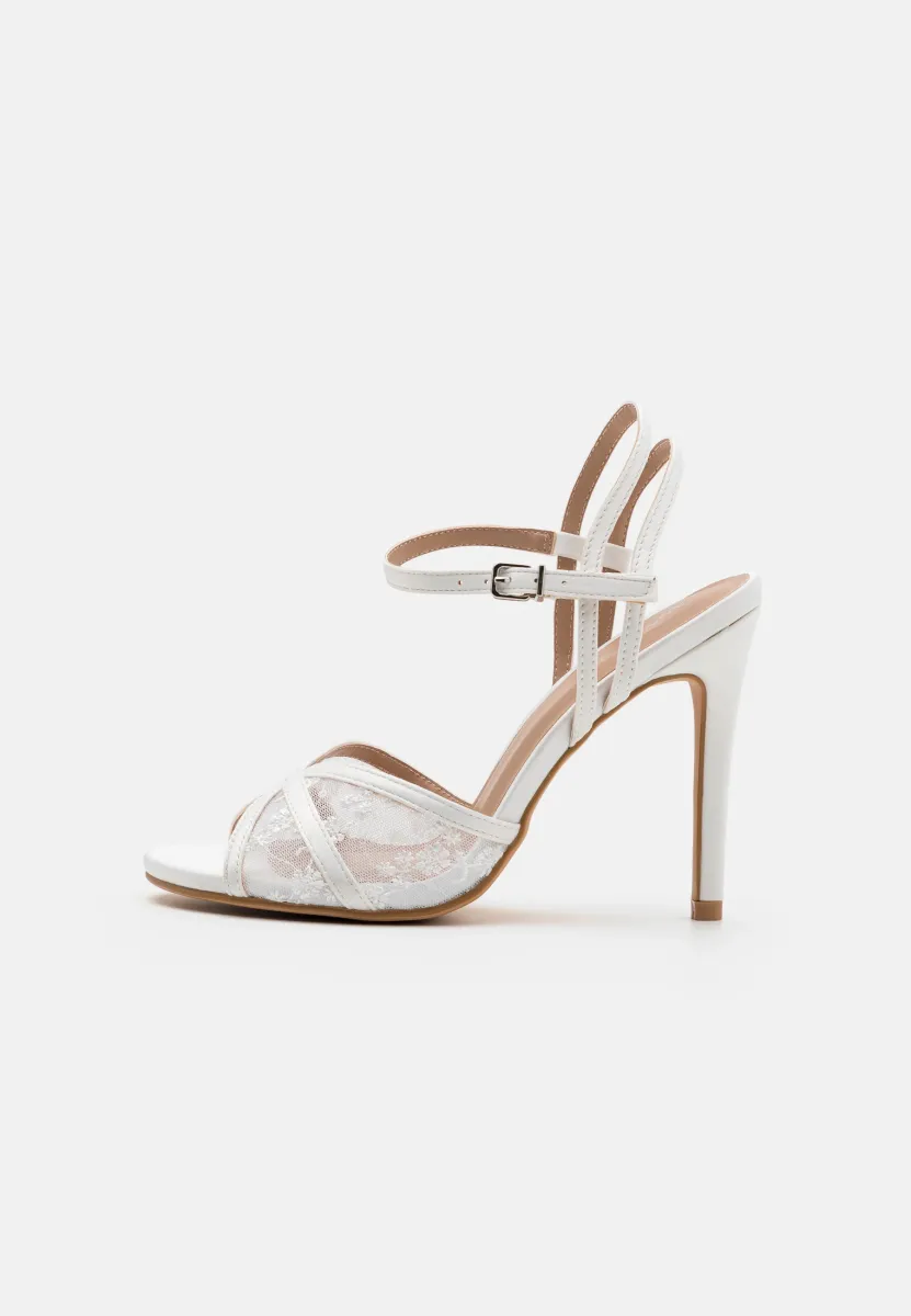 High Heel Sandalette - white