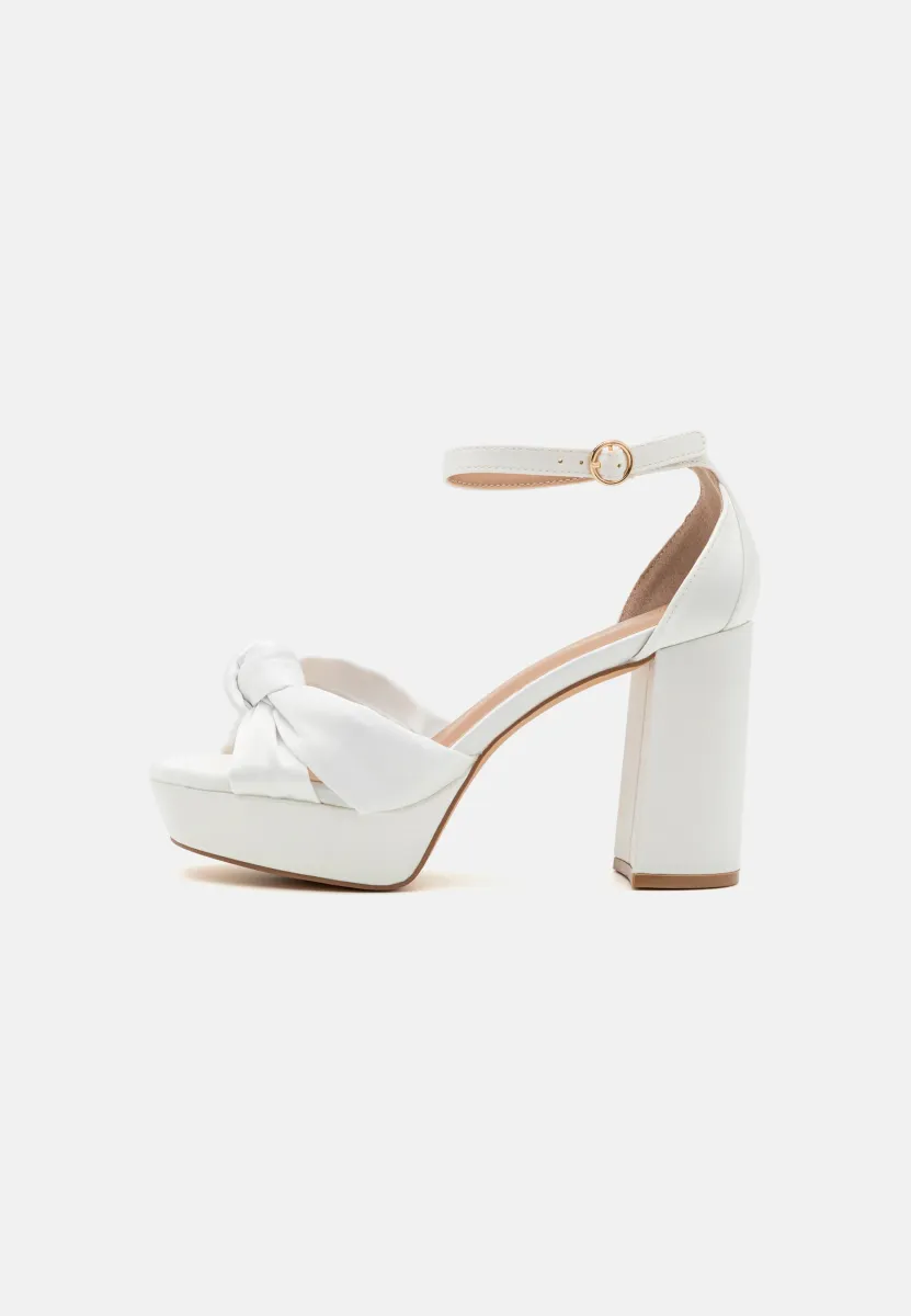 High Heel Sandalette - white