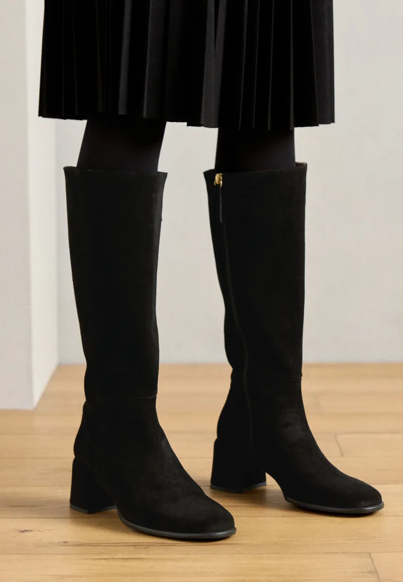 High Heel Stiefel - basket black