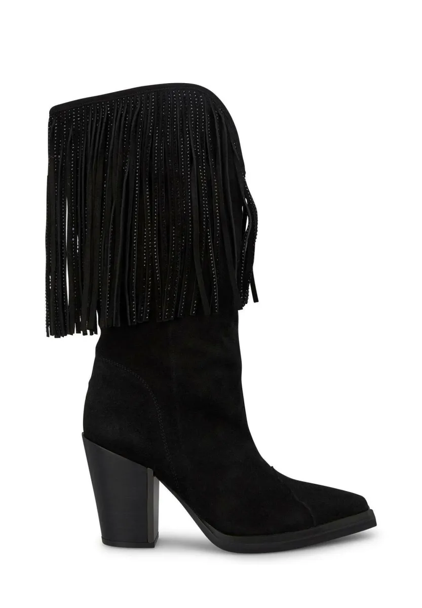 High Heel Stiefel - black