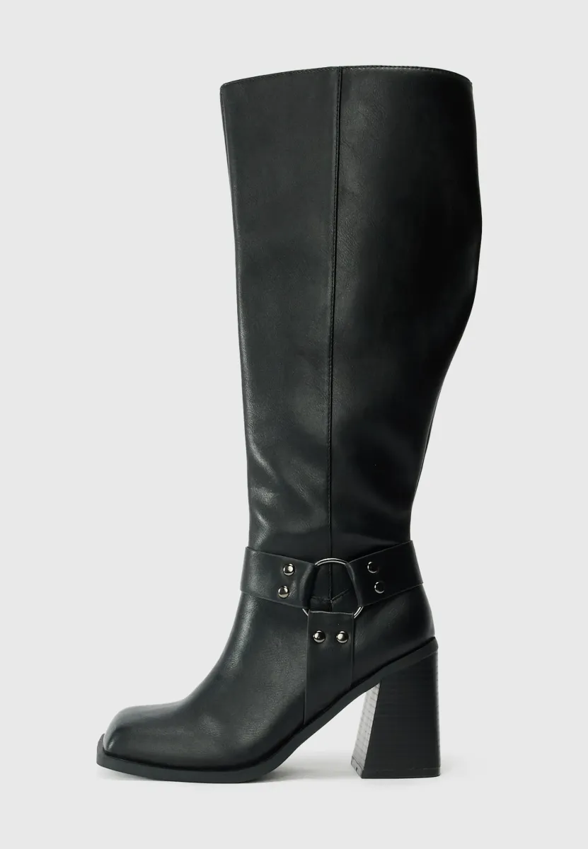 High Heel Stiefel - black