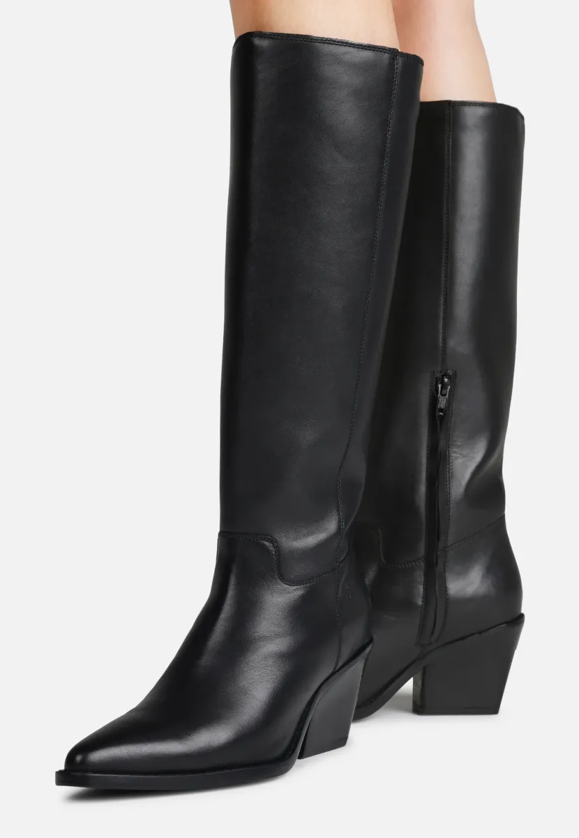 High Heel Stiefel - black