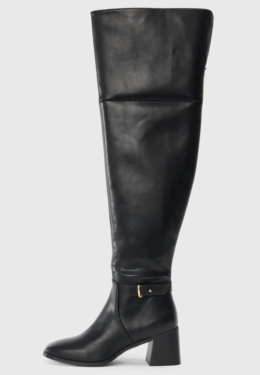 High Heel Stiefel - black
