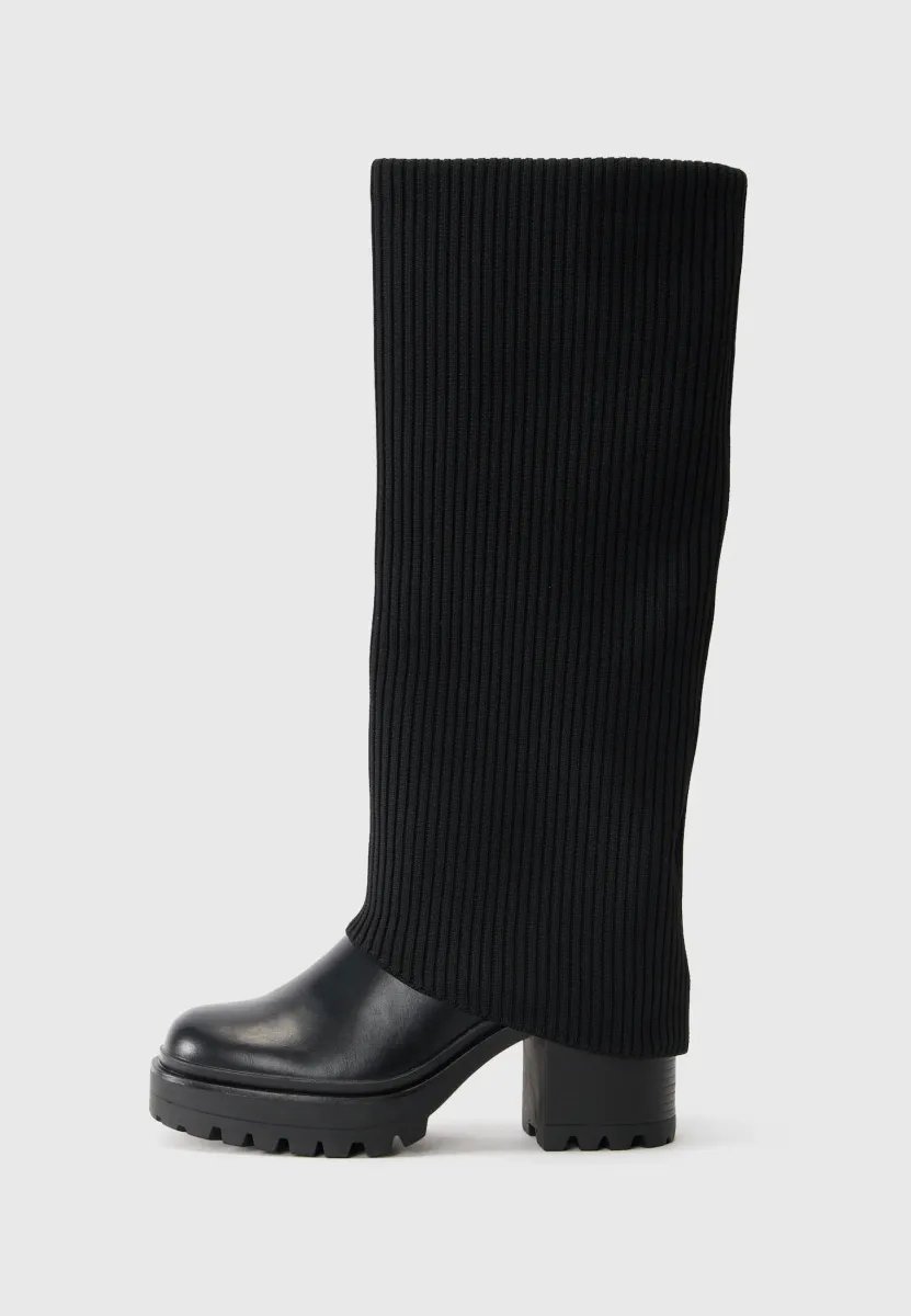 High Heel Stiefel - black