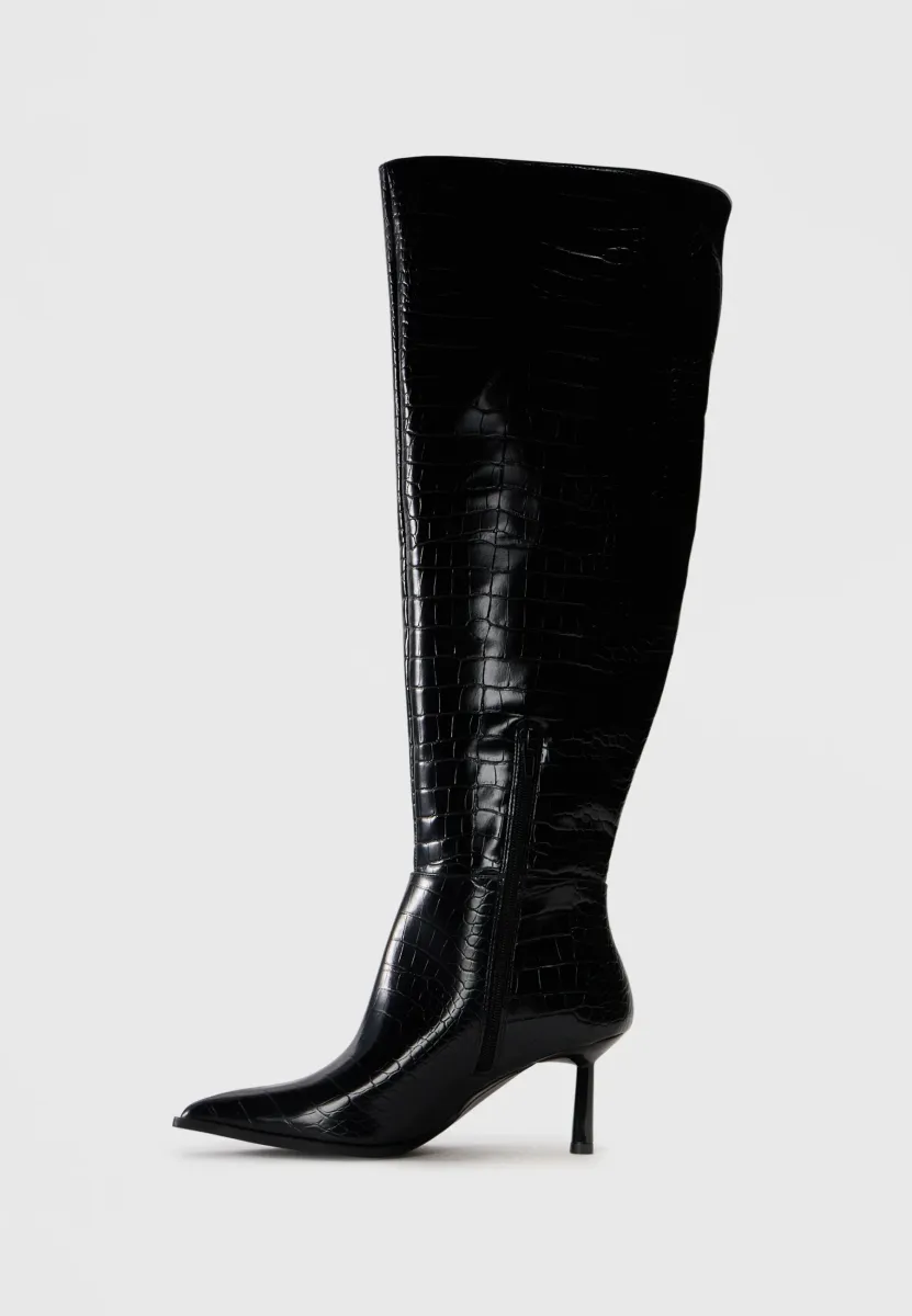 High Heel Stiefel - black