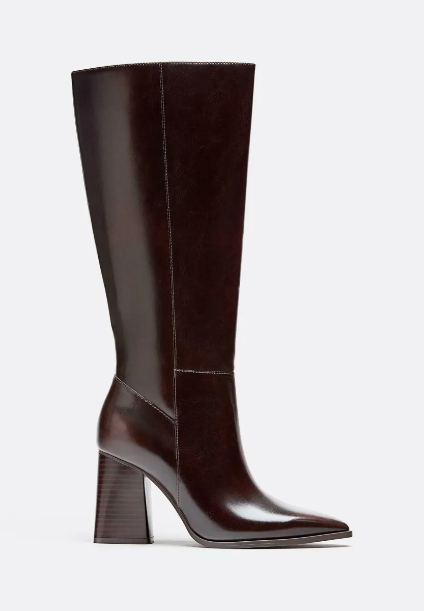 High Heel Stiefel - brown