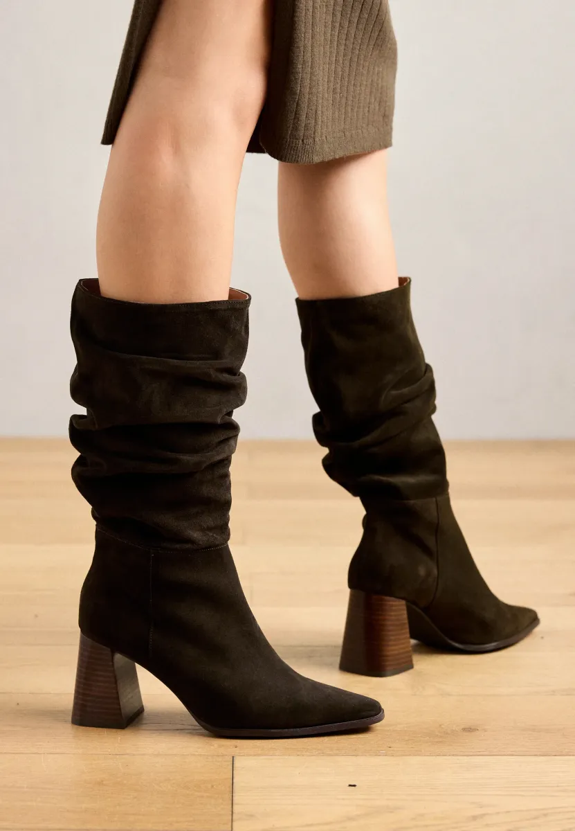 High Heel Stiefel - brown
