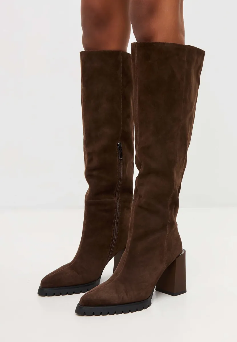 High Heel Stiefel - brown
