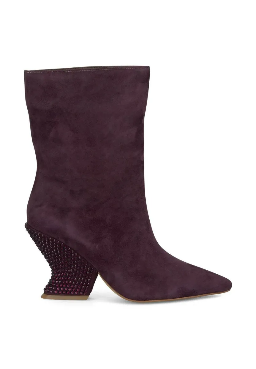 High Heel Stiefel - burdeos