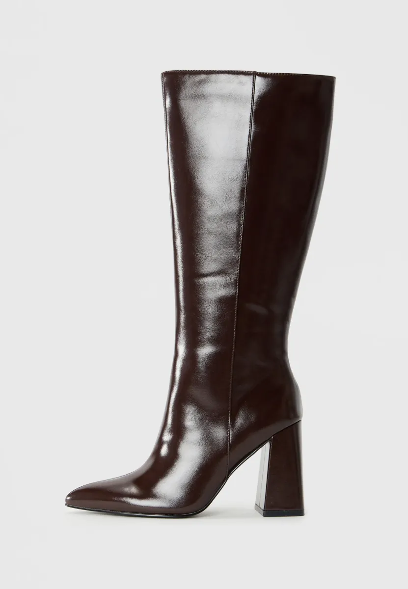 High Heel Stiefel - dark brown