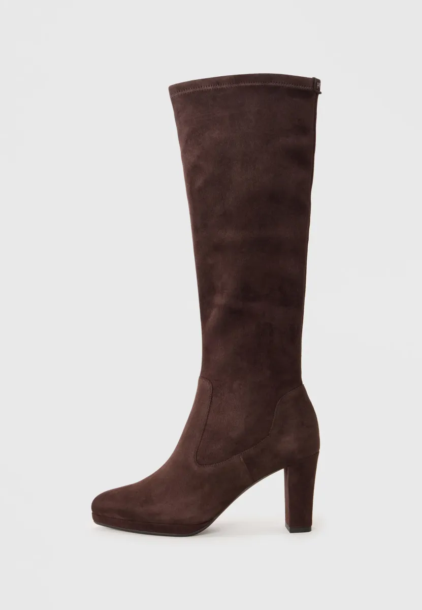 High Heel Stiefel - dark brown