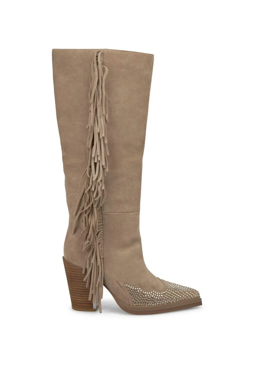 High Heel Stiefel - marrón jaspeado