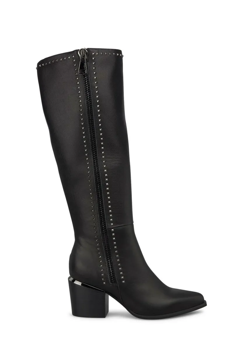 High Heel Stiefel - negr
