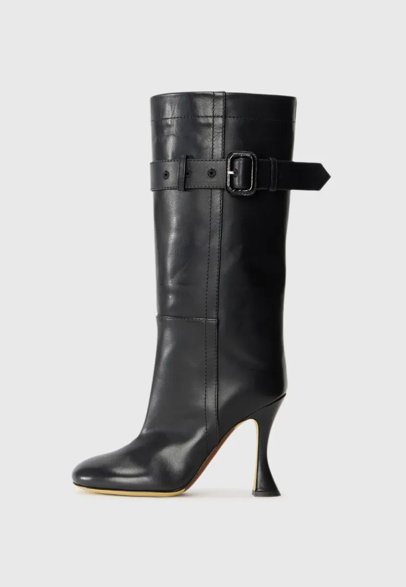 High Heel Stiefel - nero