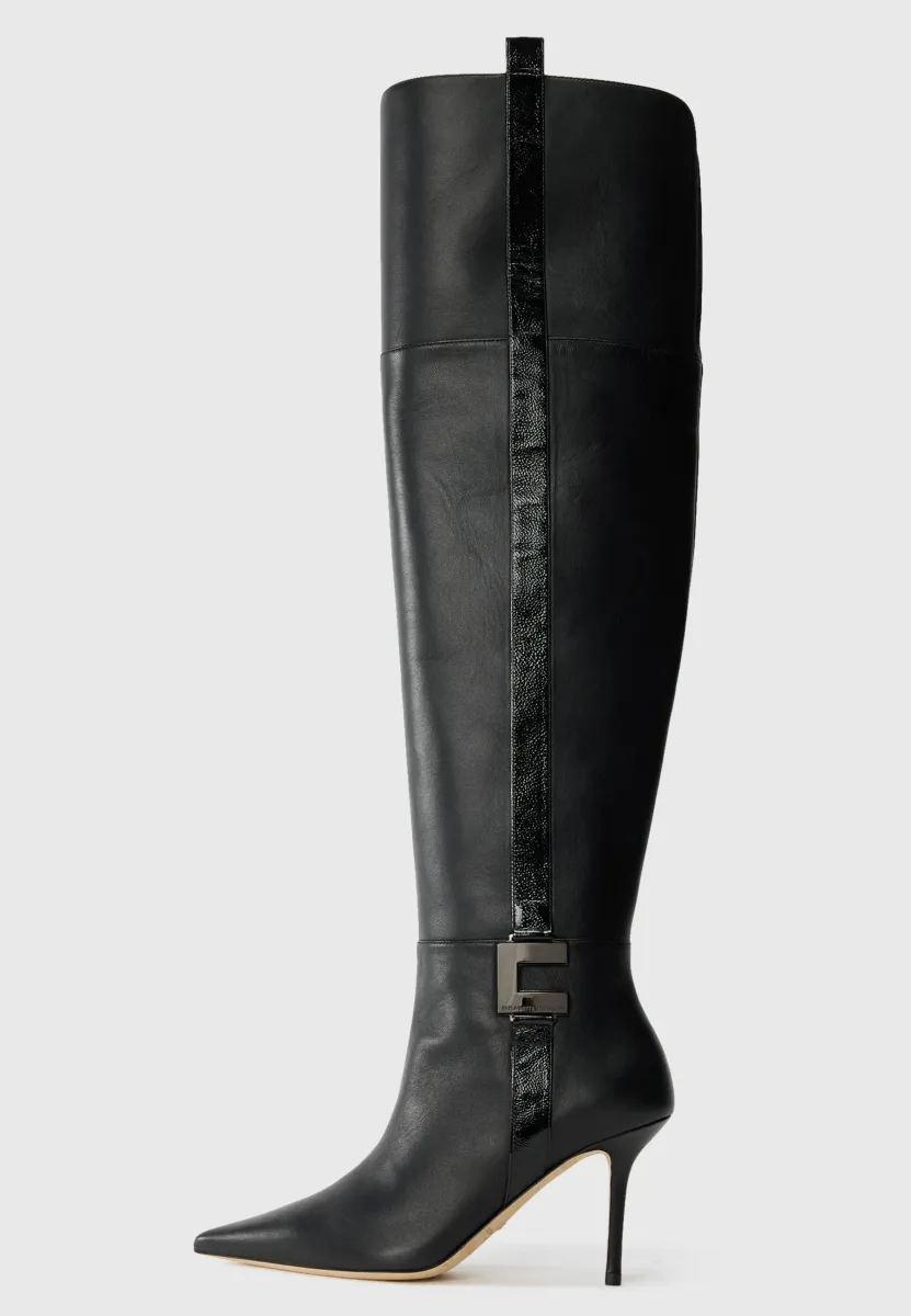High Heel Stiefel - nero