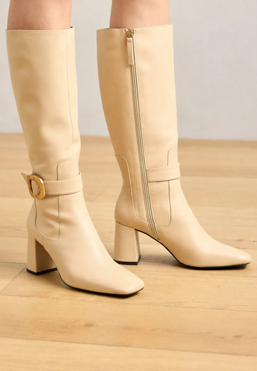 High Heel Stiefel - volga oyster