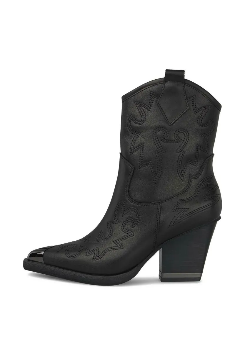 High Heel Stiefelette - black