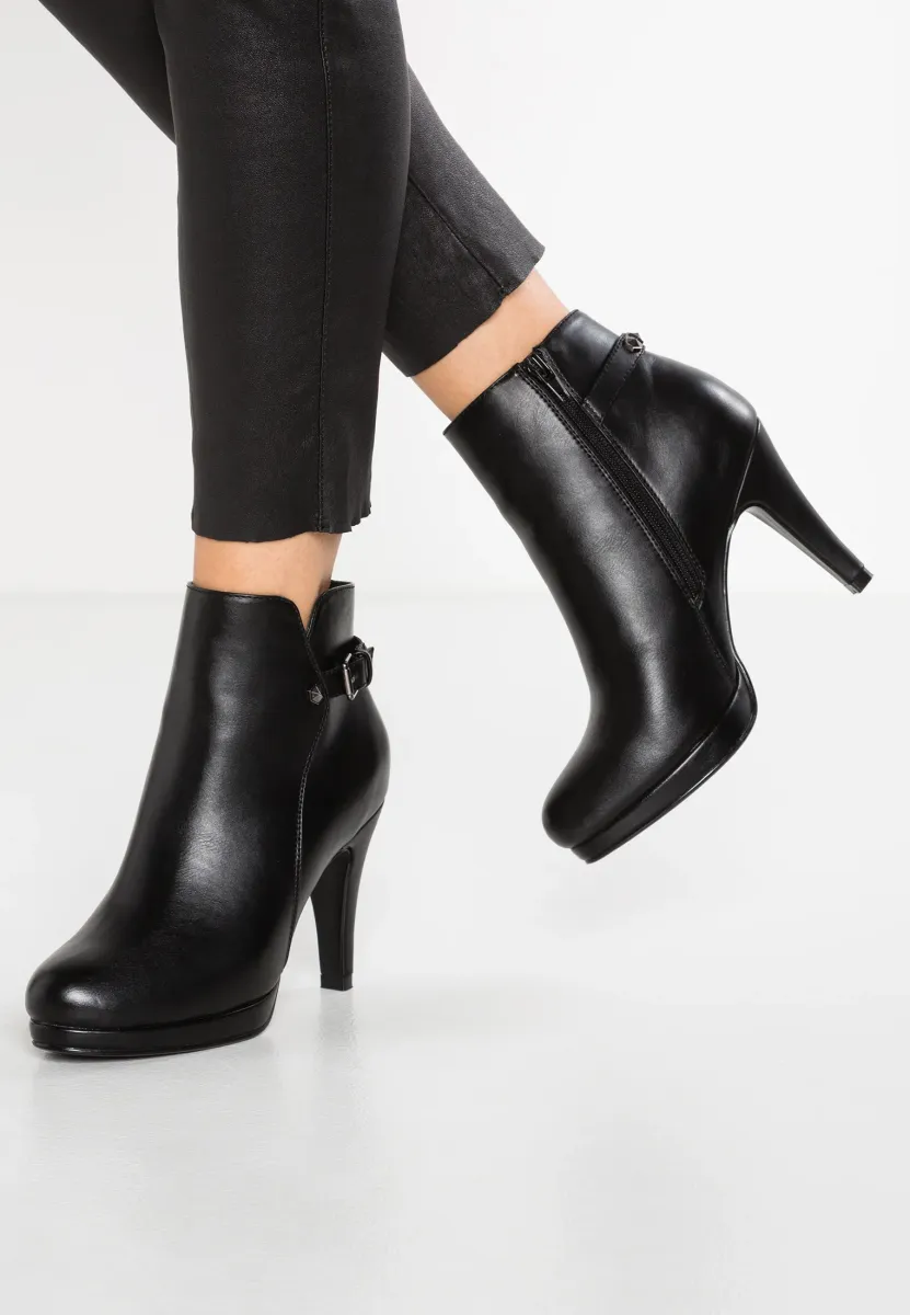 High Heel Stiefelette - black