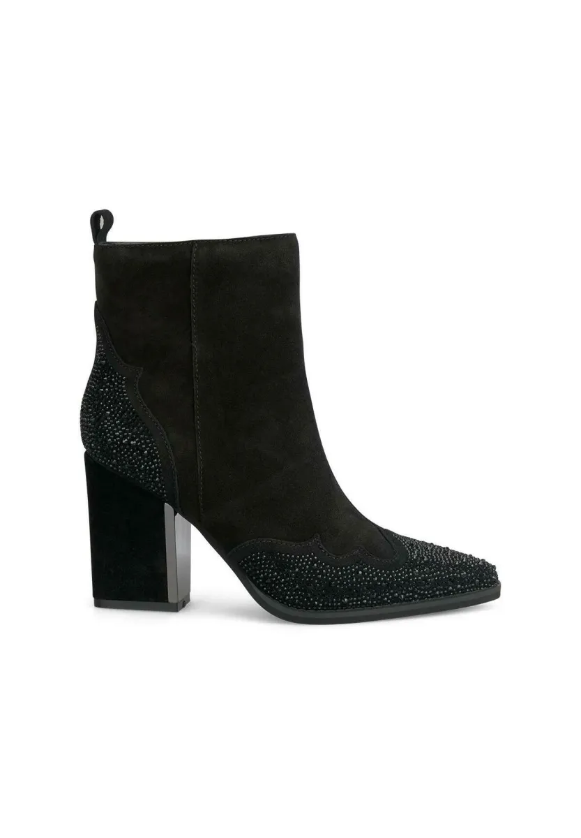 High Heel Stiefelette - black