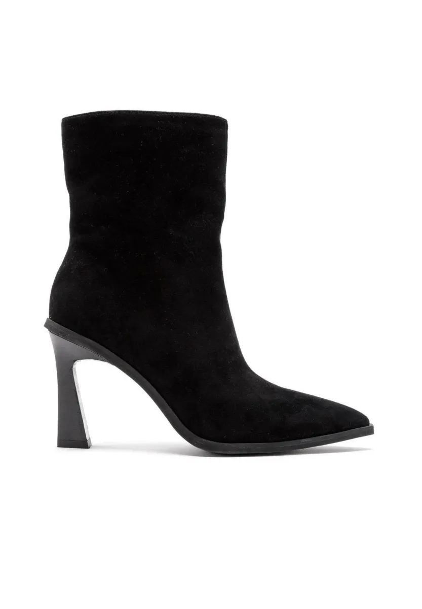 High Heel Stiefelette - black