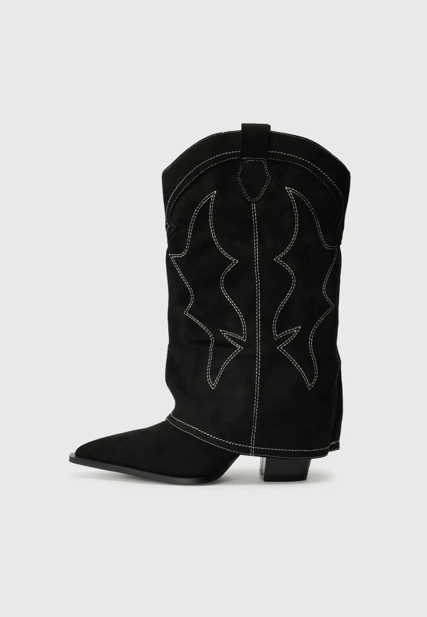 High Heel Stiefelette - black