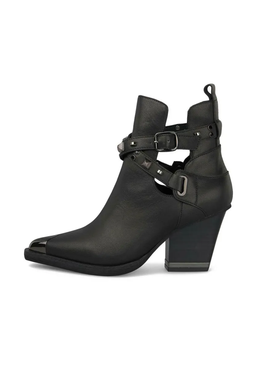 High Heel Stiefelette - black