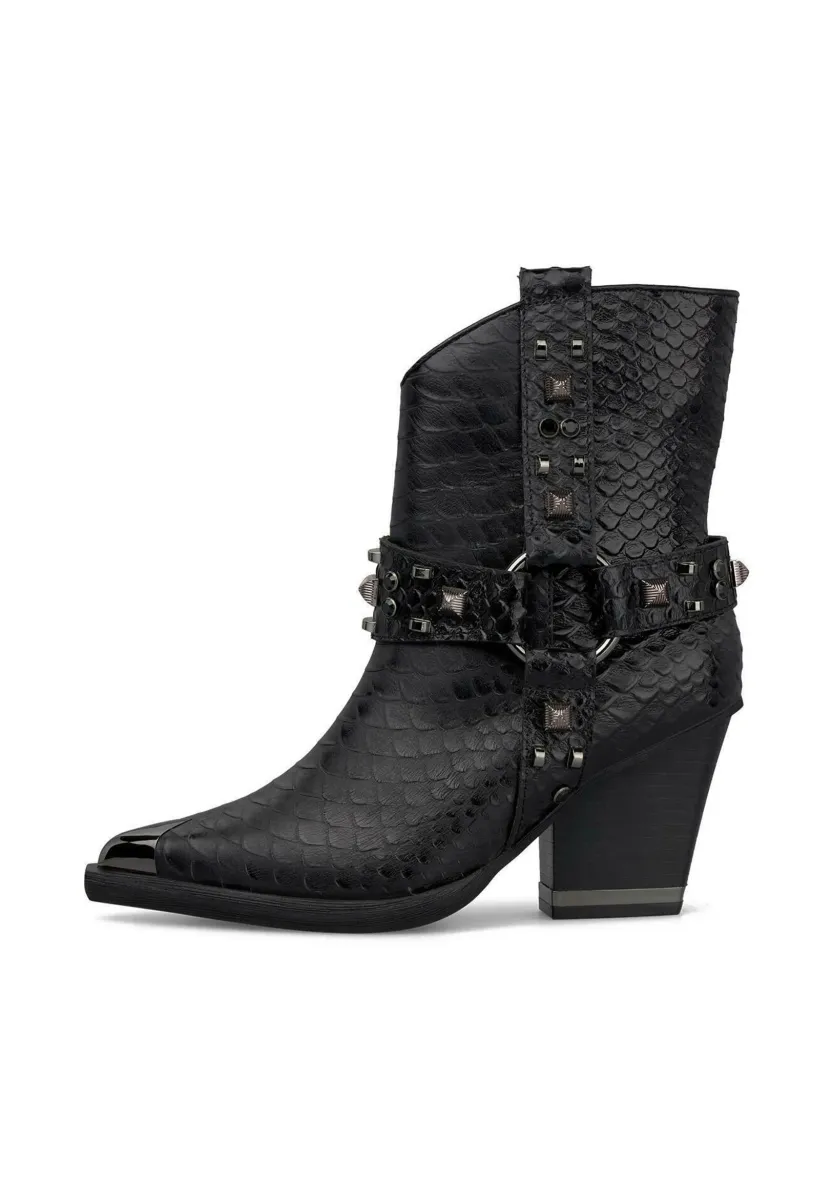 High Heel Stiefelette - black