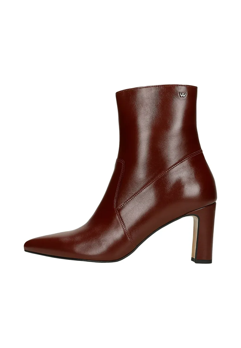 High Heel Stiefelette - bordeaux