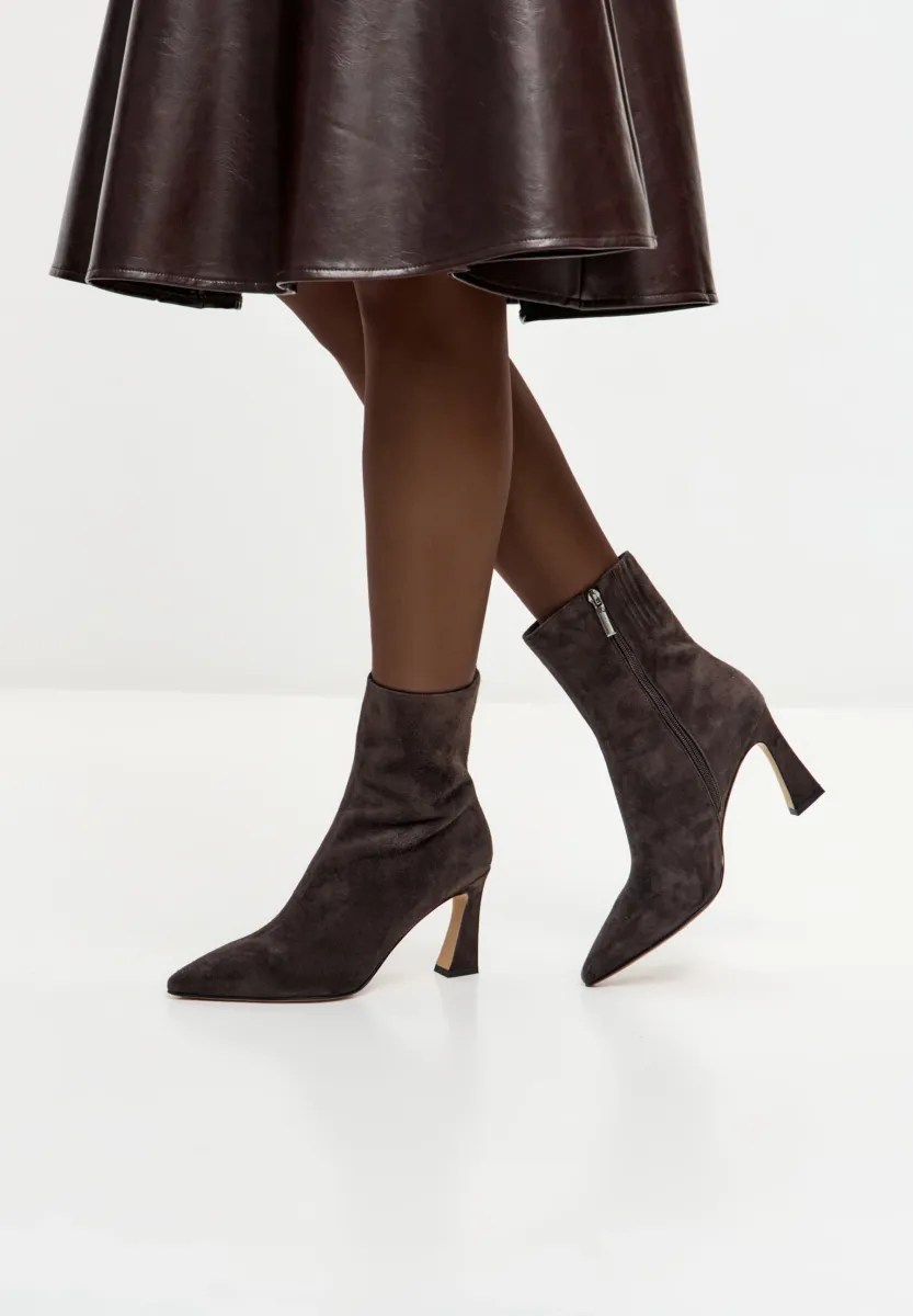 High Heel Stiefelette - brown