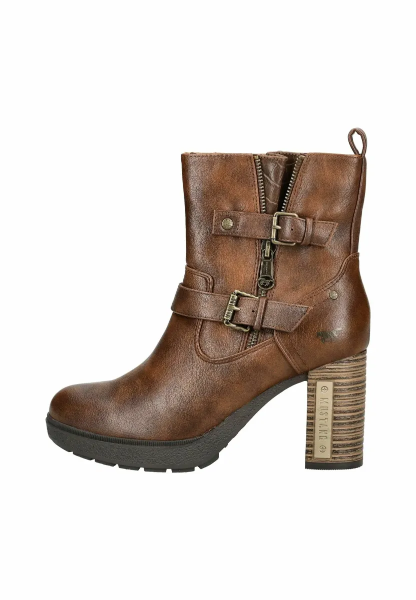 High Heel Stiefelette - brown