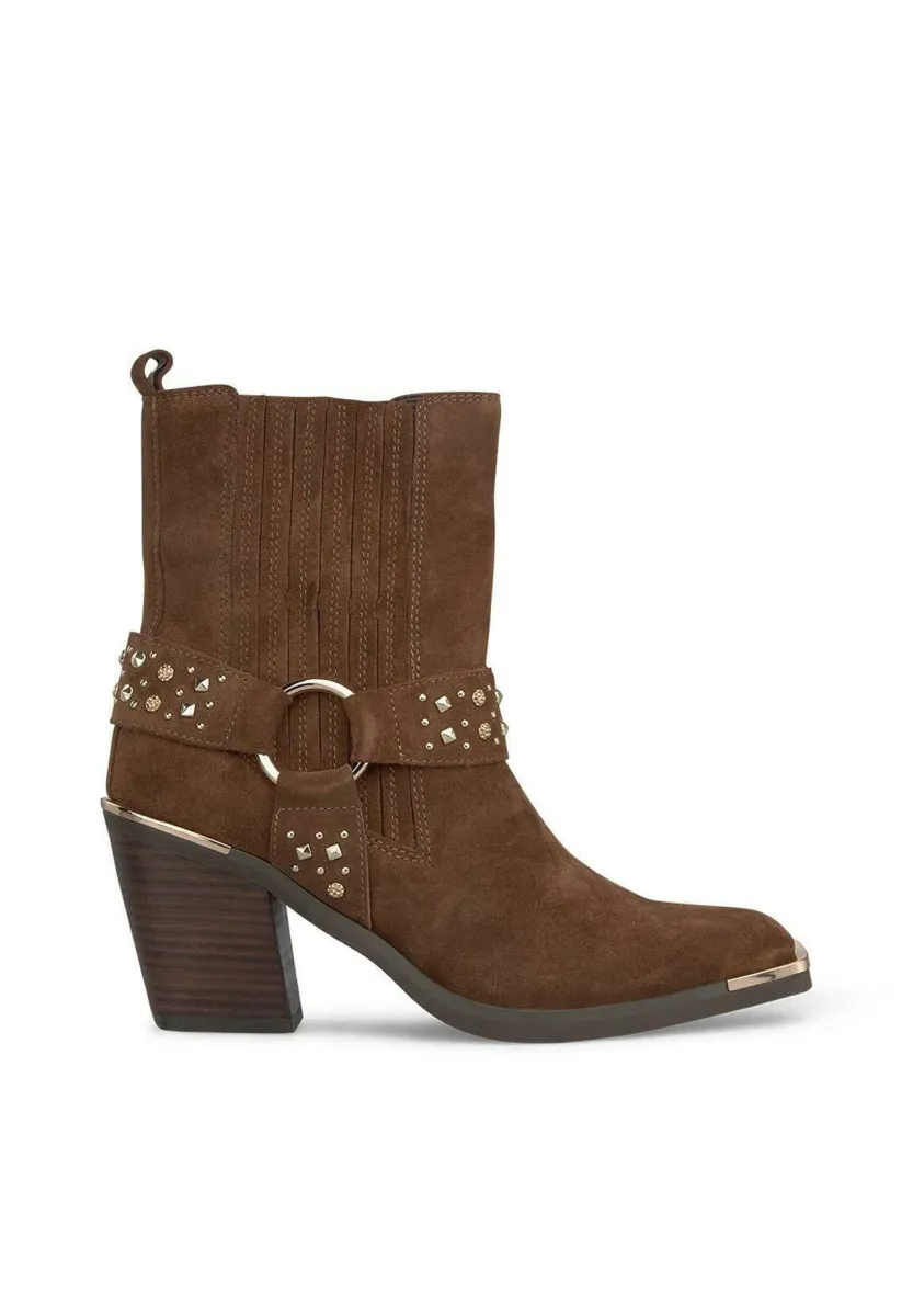 High Heel Stiefelette - camel