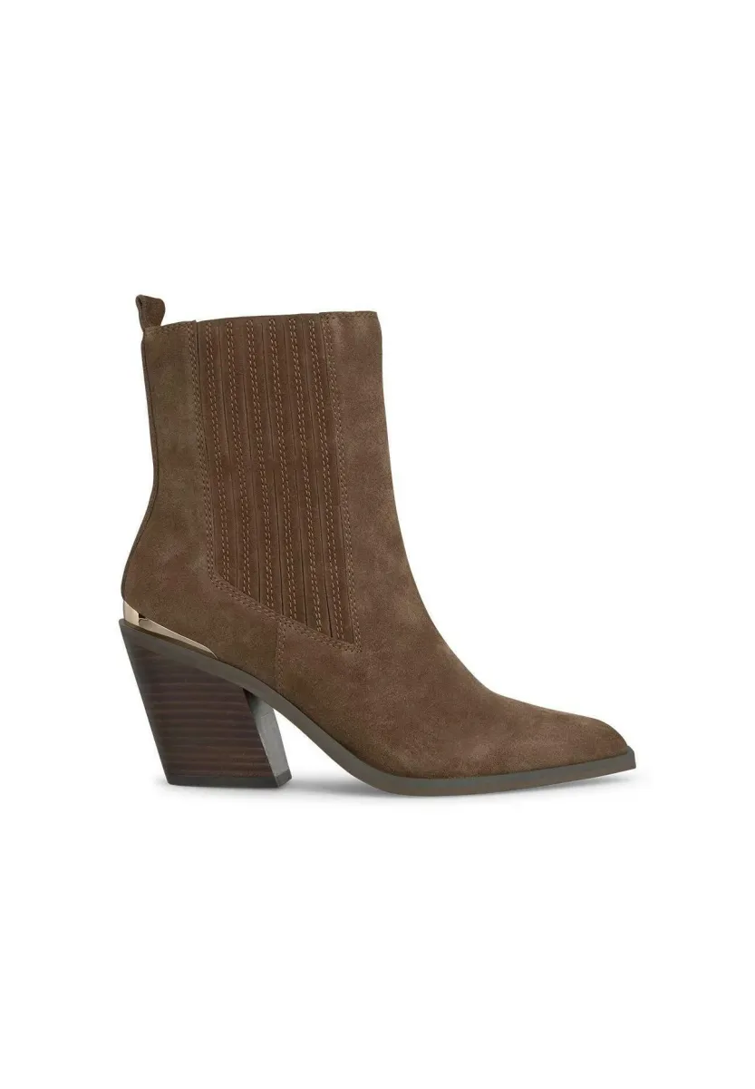 High Heel Stiefelette - Camel