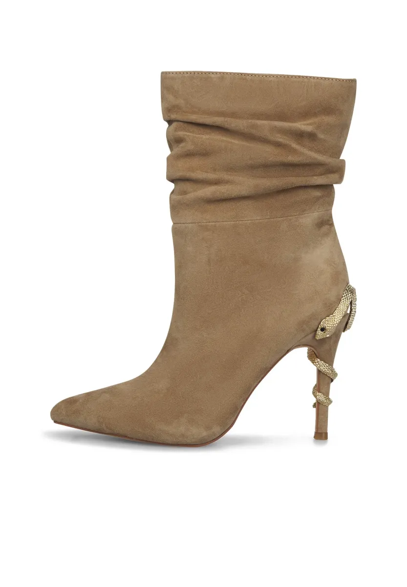 High Heel Stiefelette - Camel
