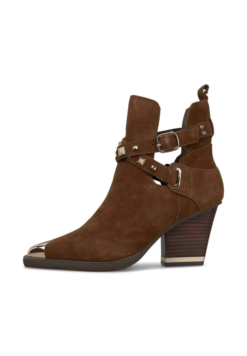 High Heel Stiefelette - Camel