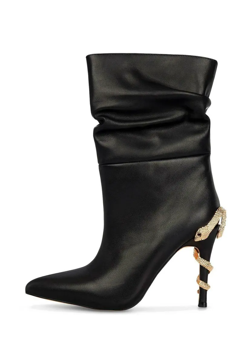 High Heel Stiefelette - gold